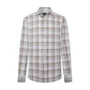 Lange mouw shirt Hm3010082 Hackett , Brown , Heren