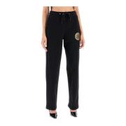 Iconische Medusa Print Joggers Versace , Black , Dames