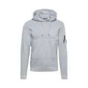 Geverfde katoenen fleece hoodie C.p. Company , Gray , Heren