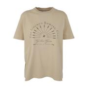 Roeiclub Journey T-Shirt Golden Goose , Beige , Dames