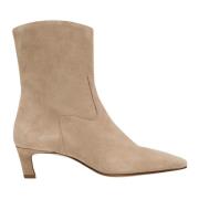 Nash Suède Beige Leren Enkellaarzen Alohas , Beige , Dames