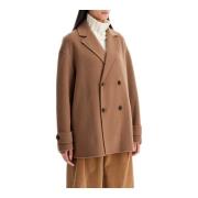 Double-Breasted Wol Cashmere Caban Jas Filippa K , Beige , Dames