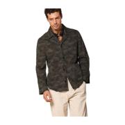 Slim Fit Camo Field Jacket Mason's , Green , Heren