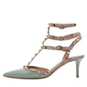 Pre-owned Leather heels Valentino Vintage , Green , Dames