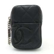 Pre-owned Leather chanel-bags Chanel Vintage , Black , Dames