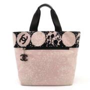 Pre-owned Canvas totes Chanel Vintage , Pink , Dames