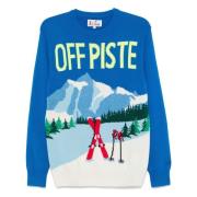 Off Piste Crewneck Sweater MC2 Saint Barth , Blue , Heren