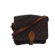 Pre-owned Canvas louis-vuitton-bags Louis Vuitton Vintage , Brown , Da...