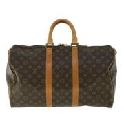 Pre-owned Canvas handbags Louis Vuitton Vintage , Brown , Unisex