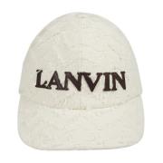 Kap met Chevron Patroon Lanvin , Beige , Heren