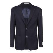 Blauwe Jas met Opsack Rever Corneliani , Blue , Heren