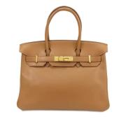 Pre-owned Leather handbags Hermès Vintage , Brown , Dames