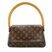 Pre-owned Canvas handbags Louis Vuitton Vintage , Brown , Dames