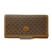 Pre-owned Canvas wallets Gucci Vintage , Brown , Dames