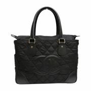 Pre-owned Canvas chanel-bags Chanel Vintage , Black , Dames