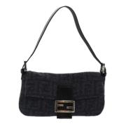 Pre-owned Wool fendi-bags Fendi Vintage , Black , Dames