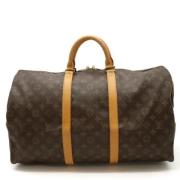 Pre-owned Canvas handbags Louis Vuitton Vintage , Brown , Dames