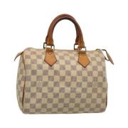 Pre-owned Canvas handbags Louis Vuitton Vintage , Beige , Dames