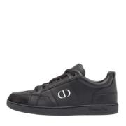 Pre-owned Leather sneakers Dior Vintage , Black , Dames