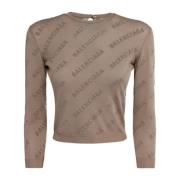 Sweatshirt Balenciaga , Brown , Dames