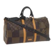 Pre-owned Canvas handbags Louis Vuitton Vintage , Brown , Dames