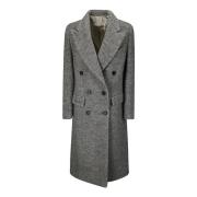 Boyfriend Coat voor een stijlvolle look Alberto Biani , Gray , Dames