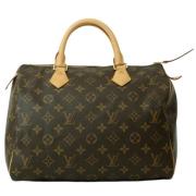 Pre-owned Canvas handbags Louis Vuitton Vintage , Brown , Dames