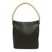 Pre-owned Canvas handbags Louis Vuitton Vintage , Brown , Dames