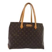 Pre-owned Canvas handbags Louis Vuitton Vintage , Brown , Dames