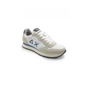 Witte TOM Solid Schoenen met Blauwe Details Sun68 , White , Heren