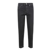 Rechte pijp 5-Pocket Broek Lanvin , Black , Heren