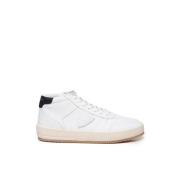 Leren sneakers met siernagel Philippe Model , White , Heren