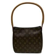 Pre-owned Canvas handbags Louis Vuitton Vintage , Brown , Dames