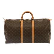 Pre-owned Canvas handbags Louis Vuitton Vintage , Brown , Dames