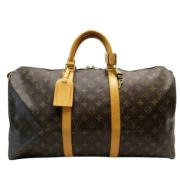 Pre-owned Canvas handbags Louis Vuitton Vintage , Brown , Dames