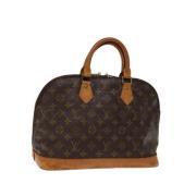 Pre-owned Canvas handbags Louis Vuitton Vintage , Brown , Dames