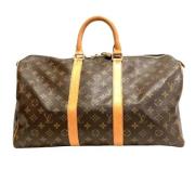 Pre-owned Canvas handbags Louis Vuitton Vintage , Brown , Dames