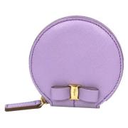 Pre-owned Leather wallets Salvatore Ferragamo Pre-owned , Purple , Dam...