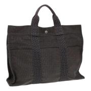 Pre-owned Canvas totes Hermès Vintage , Gray , Dames