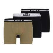 Gedurfd Zwart Olijf Boxer Trunks Set Hugo Boss , Multicolor , Heren