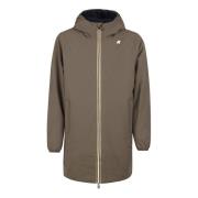 Warm Stretch Double Lungo Jas K-Way , Brown , Heren