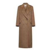 Fungo Kamelenjas met Peak Revers Max Mara , Brown , Dames