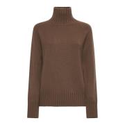 Kameelwol Kasjmiertrui Mantova Stijl Max Mara , Brown , Dames