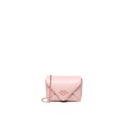 Roze Metallic Lettertas met Magnetische Sluiting Love Moschino , Pink ...