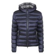 Blauwe Gewatteerde Hoodiejas Colmar , Blue , Dames