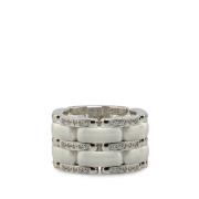 Pre-owned Metal rings Chanel Vintage , Gray , Dames