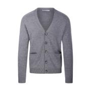 Grijze Medium Cardigan Sweater Cashmere Company , Gray , Heren