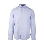 Blauwe Giacomo Shirt Officine Générale , Blue , Heren