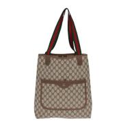 Pre-owned Canvas gucci-bags Gucci Vintage , Beige , Dames