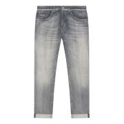 Skinny Fit George Jeans Dondup , Gray , Heren